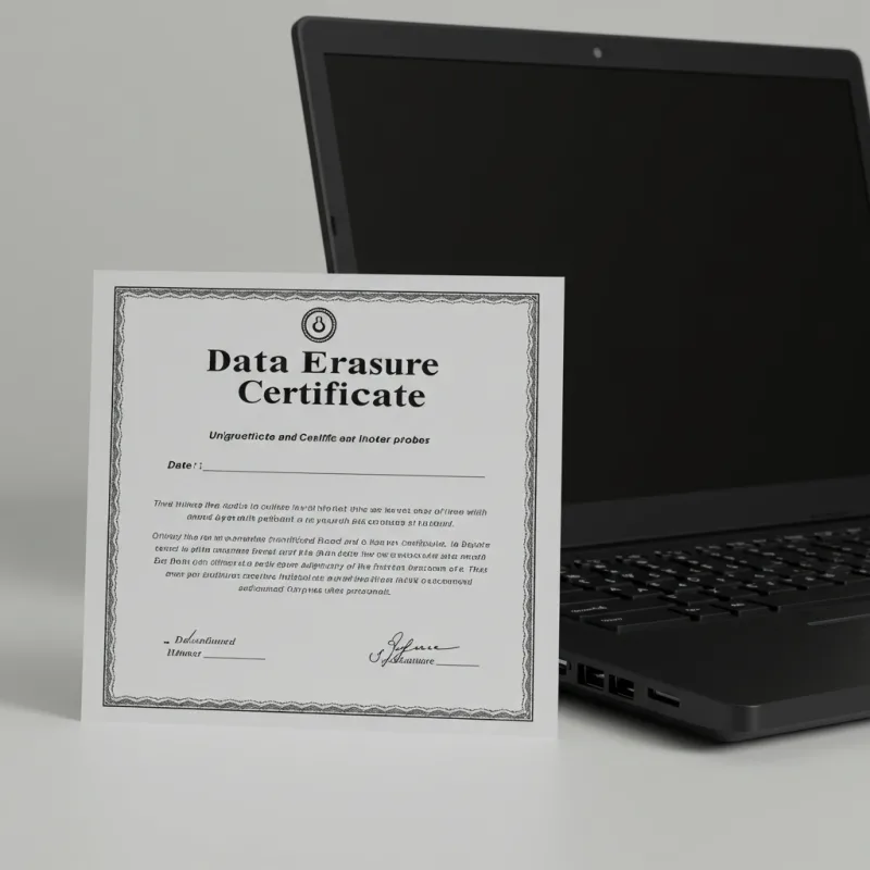Data erasure certificate
